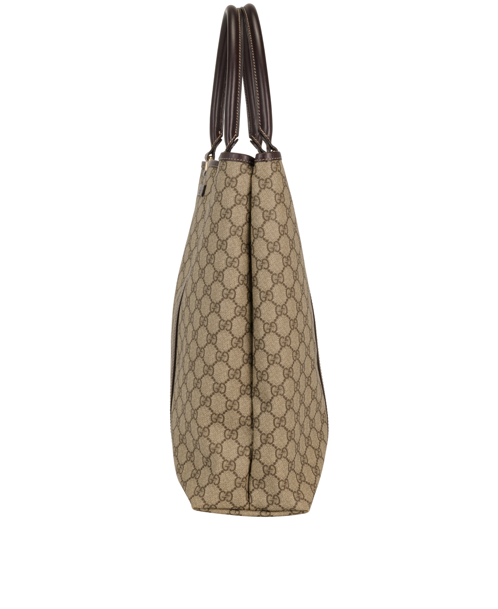 GG Vertical Tote, &pound;550, Handbags, Beige, Canvas, Bottom view